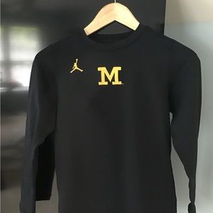 Youth Nike University of Michigan Michael Jordan Jumpman Long Sleeve Shirt Top